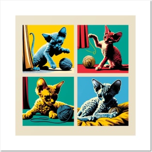 Devon Rex Pop Art - Cute Kitties Posters and Art